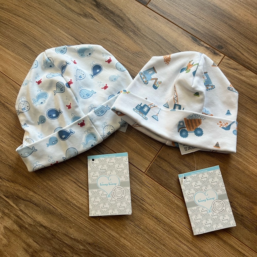 Kissy Kissy Boy Newborn Hats